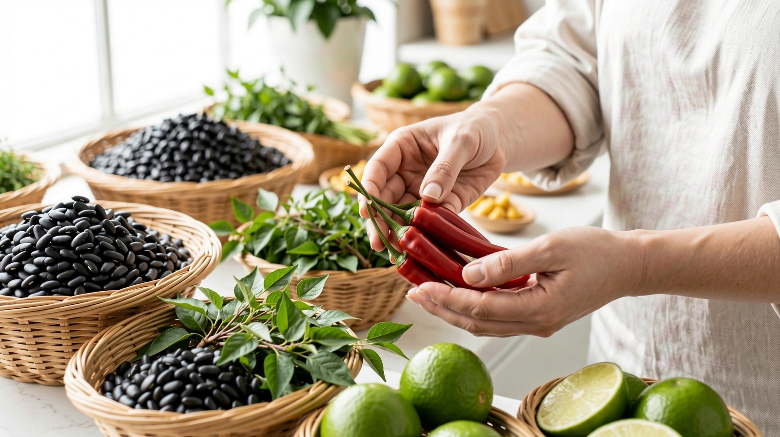 Ingredientes frescos y naturales